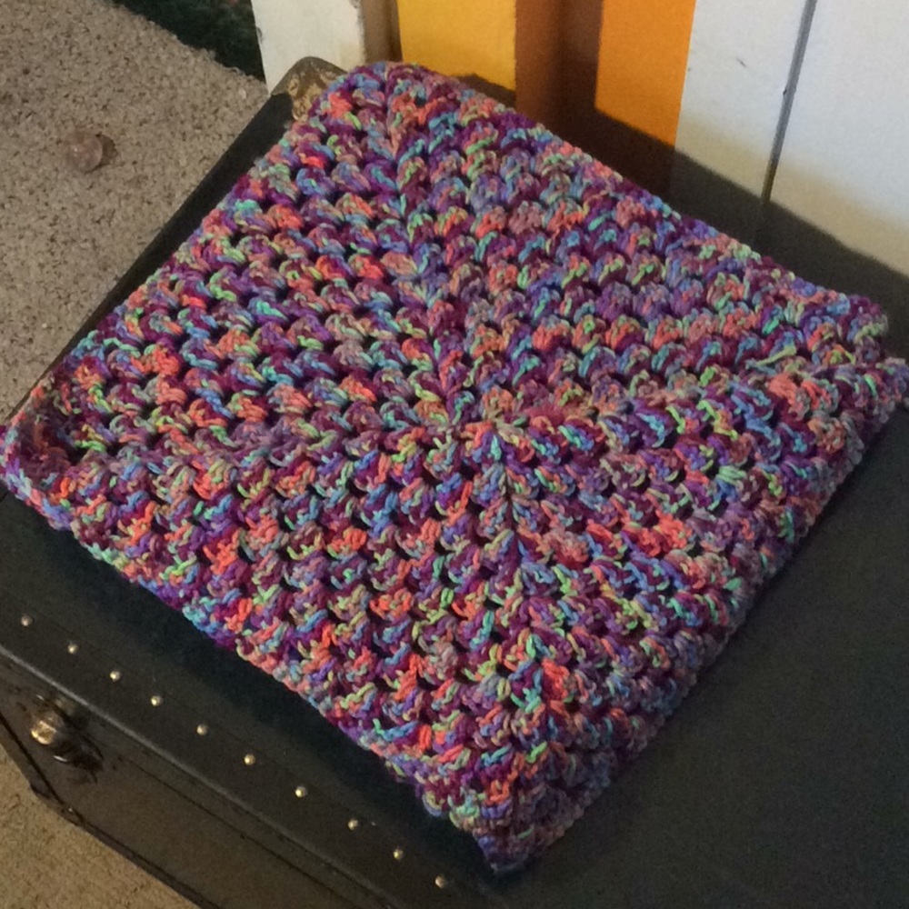 Confetti Burst 🎉 Crocheted Lap Blanket